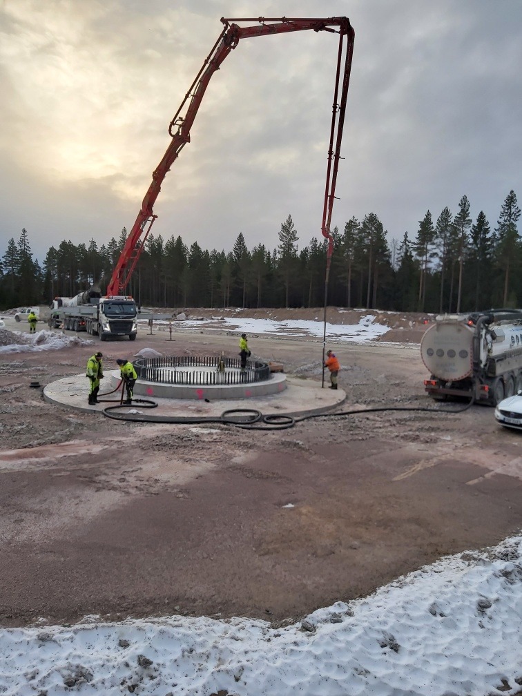 Spolning och slamsugning vid vindkraftsetablering