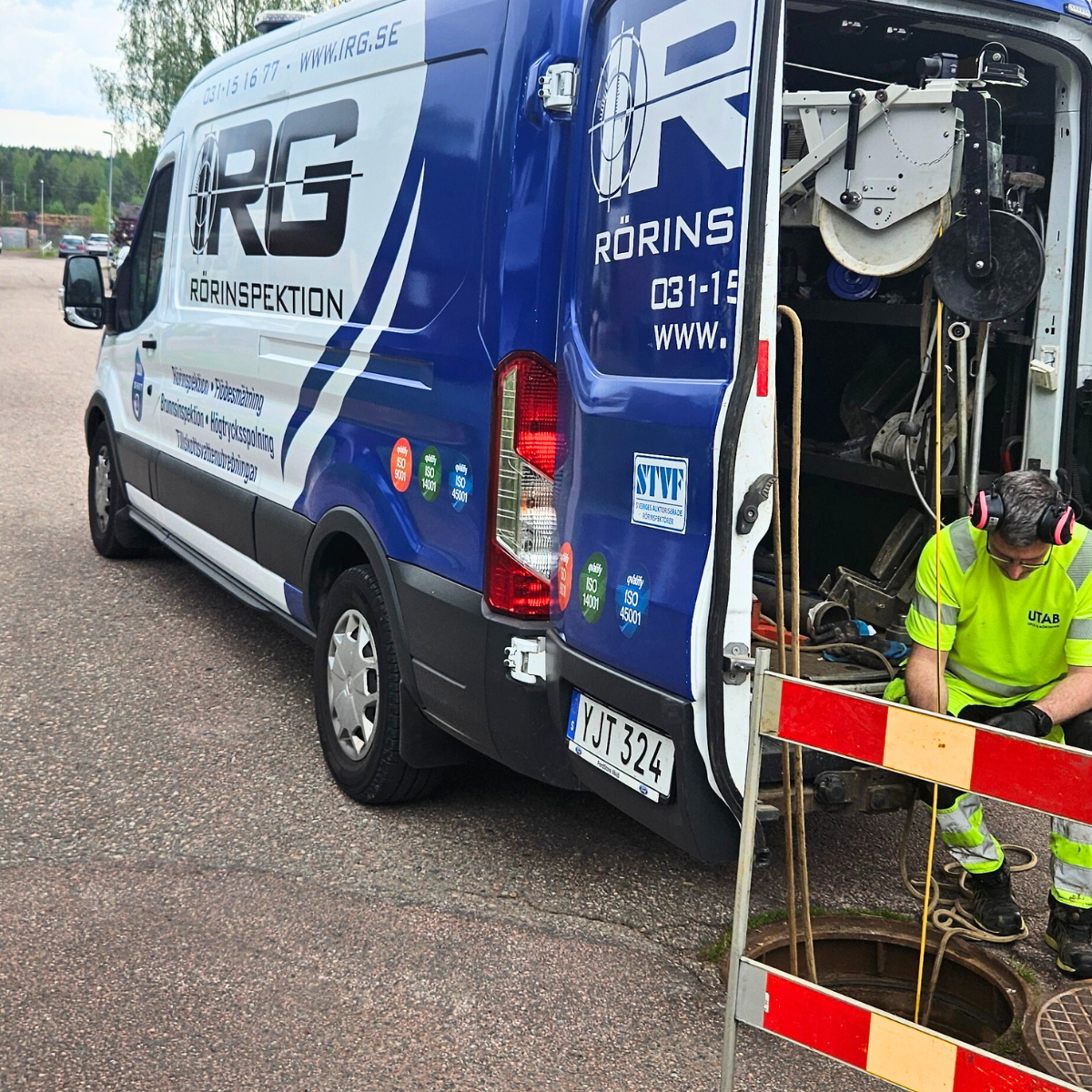 Inläckagesökning i spillvattennät, inklusive mätning och inspektion